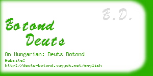 botond deuts business card